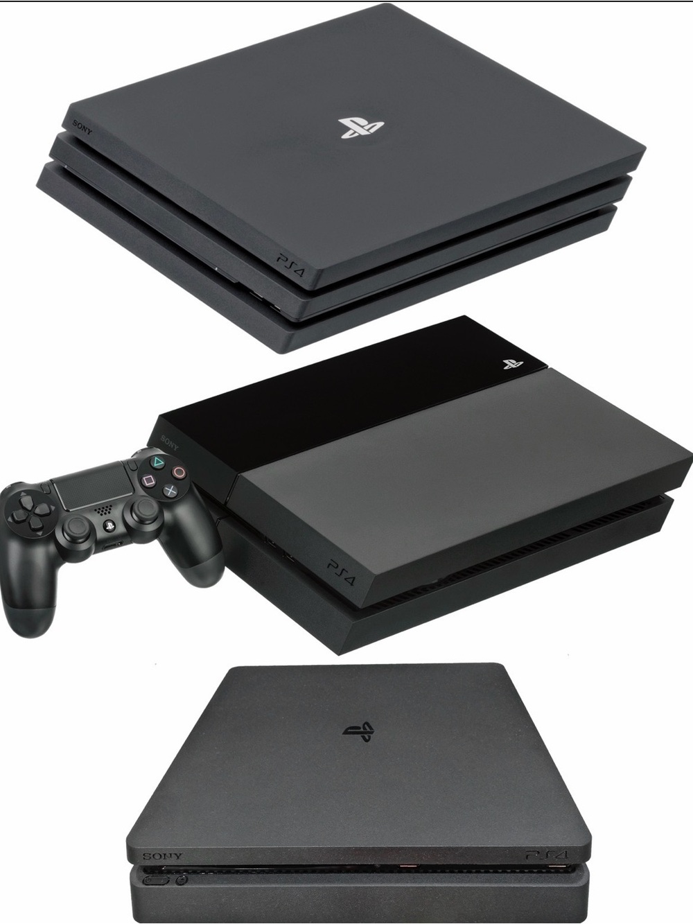 Sony PS4 Slim Console in Black